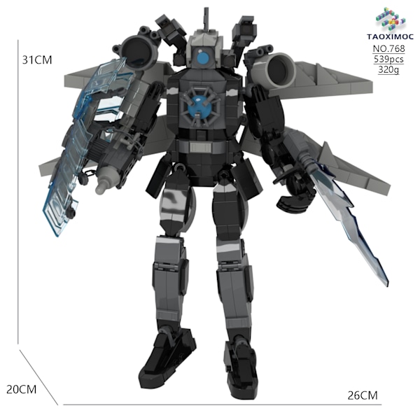 Mini Kameraman Modell Byggklossar Set för Skibidi Toalett MOC Klossar Leksaker MOC 768