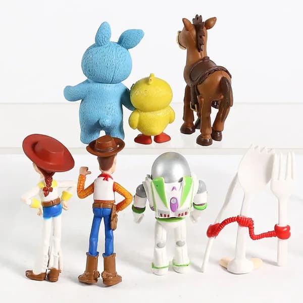 7 st Toy Story 4 Woody Forky Bunny Actionfigurer Leksaksmodell Barn Present Ny