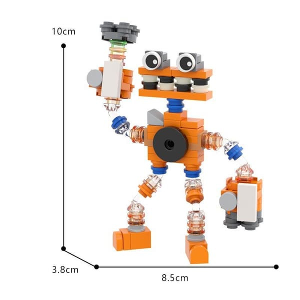 MOC My Singing Monster Kör Byggklossar Barn Pedagogiska Spel Leksaker Klossar White (270pcs)