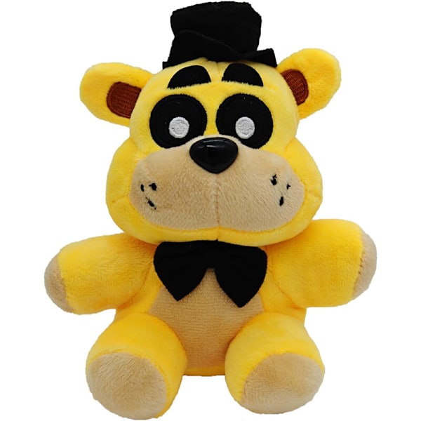 7 0 FNAF Sanshee Five Nights at Freddy's Mjukdjur Plyschdocka för Barn GULDBJÖRN