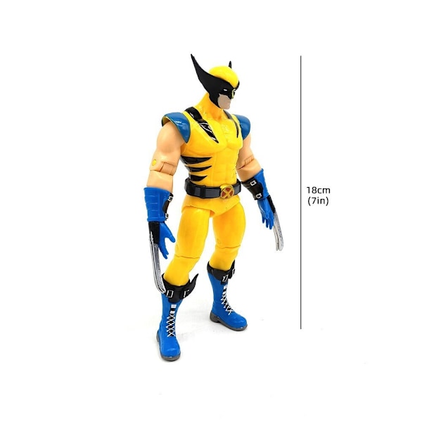 Ny Deadpool & Wolverine Actionfigur Leksaksmodell Samling i Lager Barnpresent Wolverine