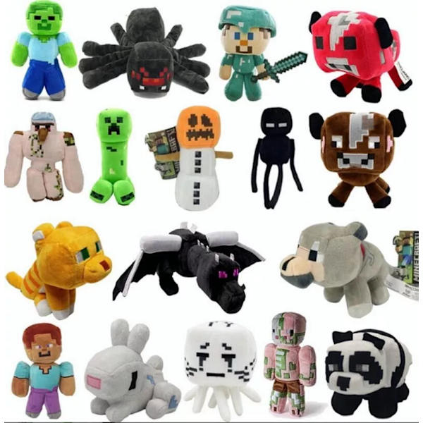 Minecraft plyschleksaker fyllda djurdockor mjuka plyschleksaker Colour Perseverance 25cm