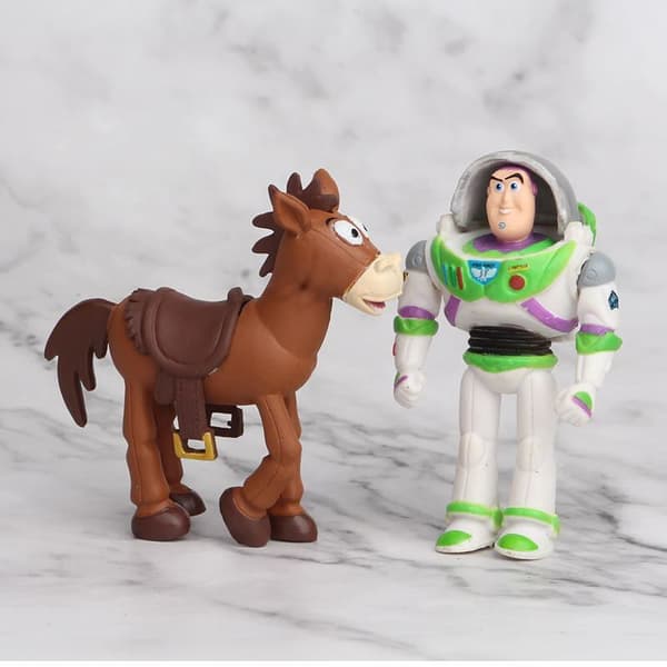 7 st/Toy Story 4 Woody Lightyear Alien Forky Buzz Bunny Figur Cake Topper Present