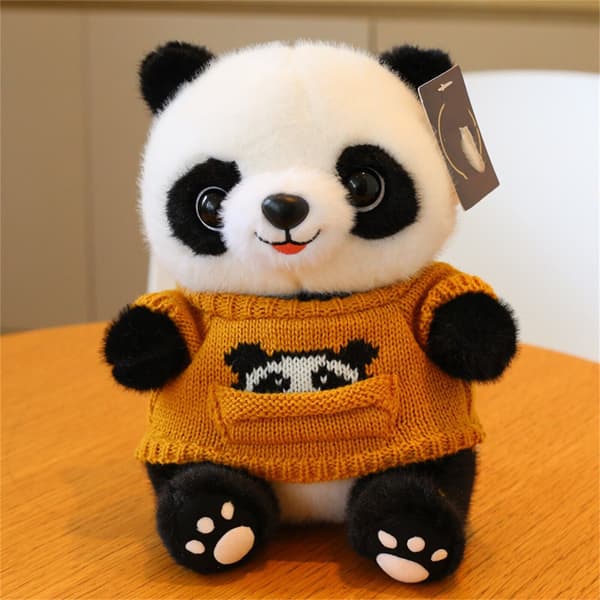 Panda Dockor, Mjuka Gosedjur Plyschleksaker Alla Hjärtans Dag Dekor Gåvor Red