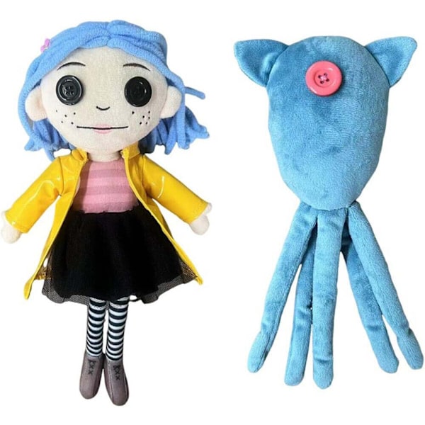 Premium Coraline Bläckfisk Plyschdocka Med Unik Karaktärsdesign För Mysig Gosleksak mjuk Octopus