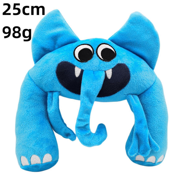 Roligt spel Fyllda plyschdockor för leksakspresenter Light Blue Elephant