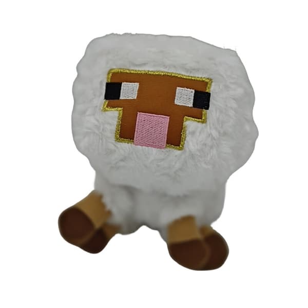 Minecraft Får Docka Plyschdocka Mjuk Leksak Kartong Fylld Gåva Barn Vuxen MC Vit