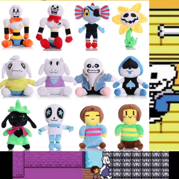 Undertale Plyschdocka Undertale Kartong Fylld Sans Docka Gåva Pojke Barn Wiki leksak mjuk White Ghost 24cm