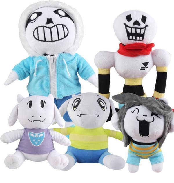 Undertale Lancer Deltarune Ralsei Asriel Plysch figurleksak Mjuk docka stoppade leksaker Papyrus 36cm