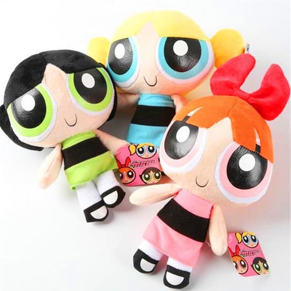Tecknad Powerpuff Girl Doll The 1999 Network Set för barngåva Yellow（1pc）