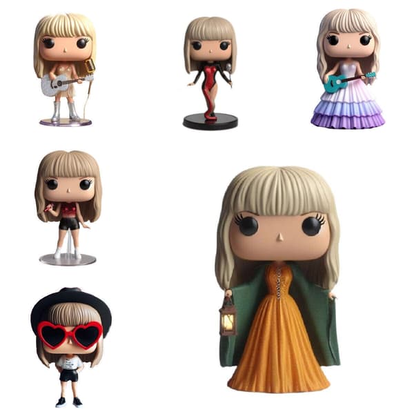NY Taylor Swift Era’s Tour Mikrofonstativ Figurer Modell Docka Resin Action Docka Gåva* Style 3