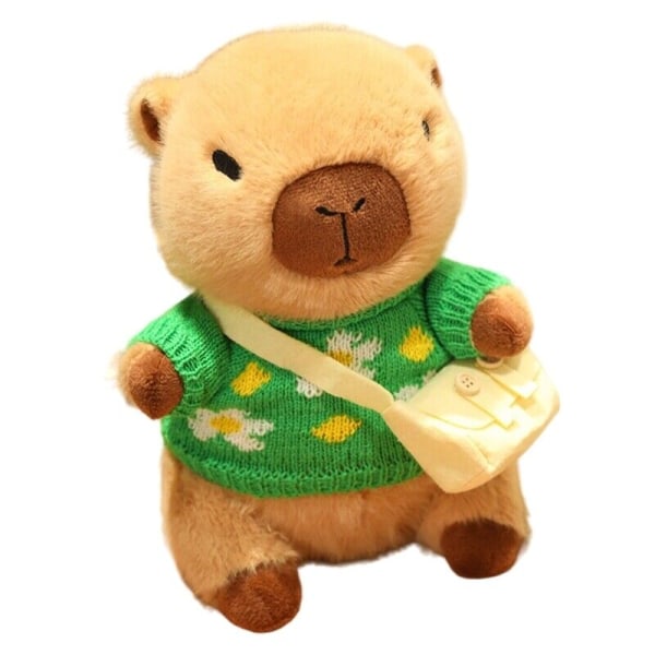 Mjuk plyschleksak Kastkudde Capybara Doll Fyllddjurleksak Barnfavorit 7