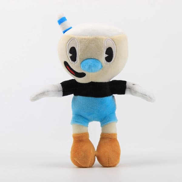 Cuphead Game Mugman Mecup och Brocup Tärningar Cup Head Plyschleksak fylld docka present 2Pcs/Set