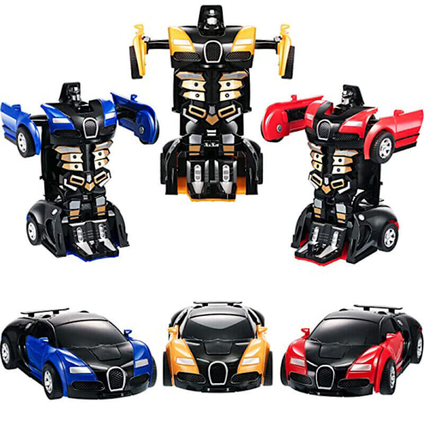 Deformationsbil Leksak Automatisk Transformering Robot Plastmodell Actionfigur Leksaker Blue