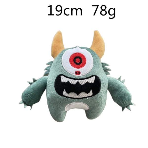 Roligt spel Fyllda plyschdockor för leksakspresenter Grey Green Cyclops