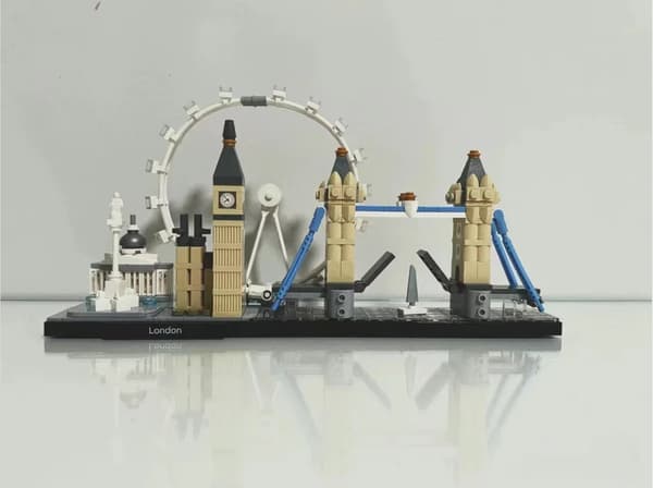 Byggklossar Stadssiluett - New York, London, Dubai Landmärken no box2