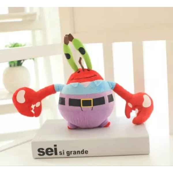 Spongebob Plyschleksak Teddy Barn Presenter Mjuk Fylld Docka Patrick Star Leksaker 20cm Eugene H. Krabs