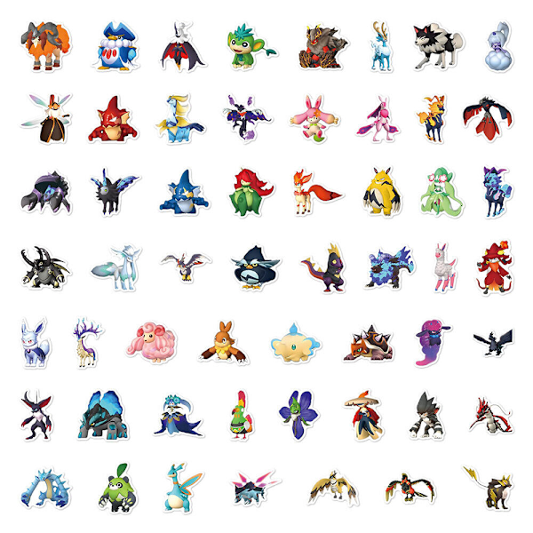 50/100X Original Palworld Rare Monsters Stickers Full Collection Telefon Graffiti 100pcs Palworld A+B