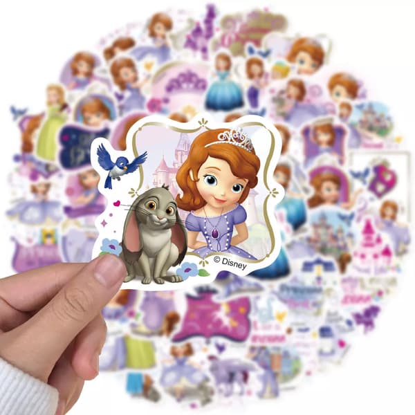 50X Sofia The First Character Stickers Princess Baby Grills Room Decal Wardrobe