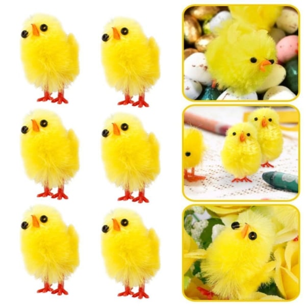 60st konstgjorda påskkycklingar Mini Chick Plyschleksaker Hemträdgård