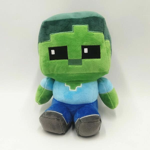 My World Mjukleksak Minecraft Gosedjur Nallar Spel Barn Fylld Kramleksak Present Barn 25cm New Sitting Zombie