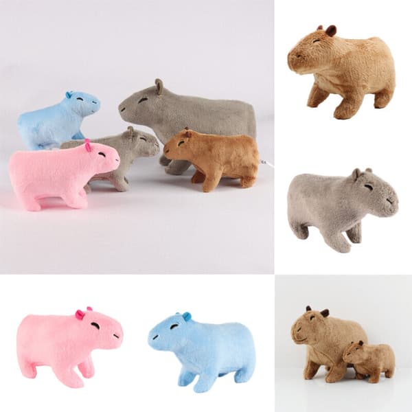 Gnagare Capybara Simulation Plyschleksak Gosedjur Dockor Heminredning Present Barn Blue 20cm/7.87in