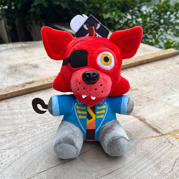 2 st FNAF Plyschleksaker Pirat Foxy Röd Grön Plyschdocka för Pojke Flicka Plysch Present Set leksak mjuk