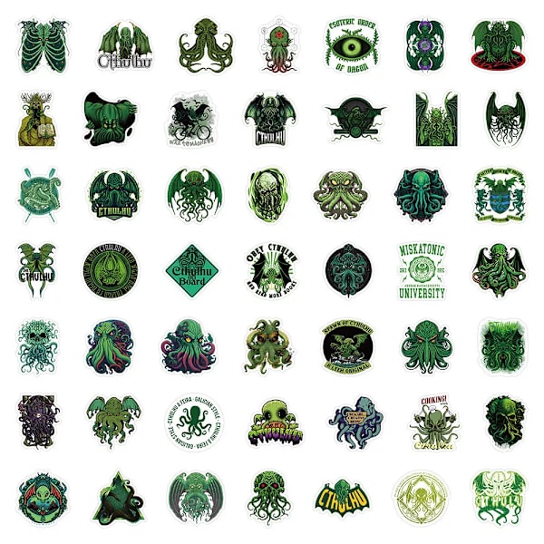 50st Cthulhu Mythos Great Old Ones Symbol Stickers Kindle Ipad Laptop Graffiti