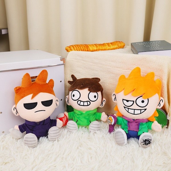 Anime Eddsworld Makeship Roliga Edd Tom Plyschleksaker Spelfigur Samlardocka Edd