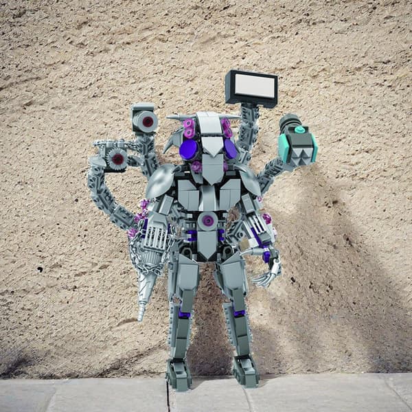 Skibidi Toalettblock Titans Cameraman Titans Speaker Man Building Blocks Figur C