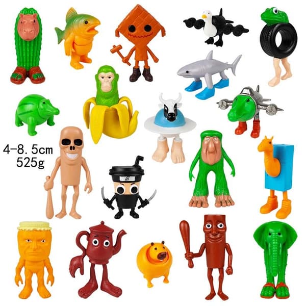 Tralalelo Tralala Figurin Dockleksaker Skrivbordsdekoration Modell Prydnad Gåva Set D (12 styles)