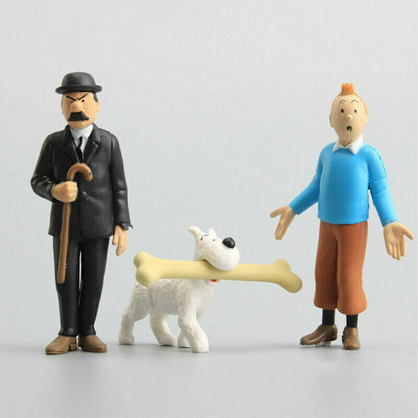 The Adventures of Tintin Toys Cake Toppers Kids Party Bag Filler
