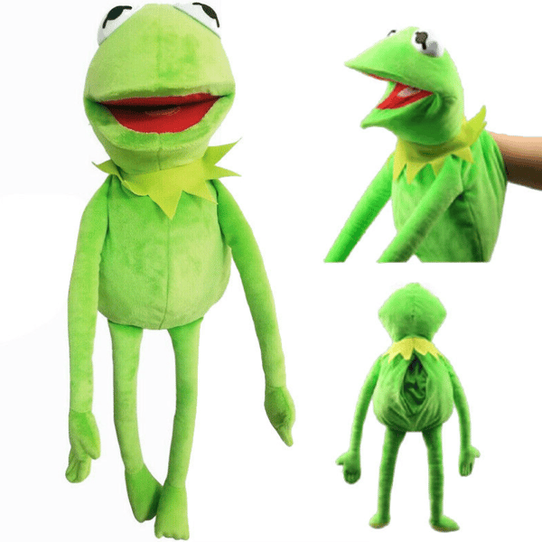 Leksaker Kermit the Frog Handdocka fylld mjuk plyschdocka Leksak Barngåva