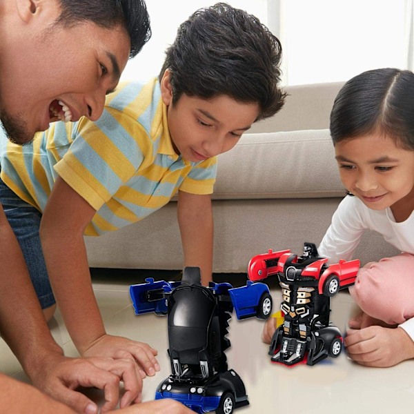 Deformationsbil Leksak Automatisk Transformering Robot Plastmodell Actionfigur Leksaker Blue