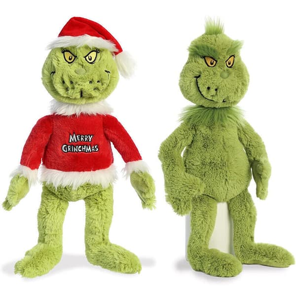 Jul Grinch Plyschdocka Mjukt Gosedjur Jul Teddy Barn Julklapp NY D