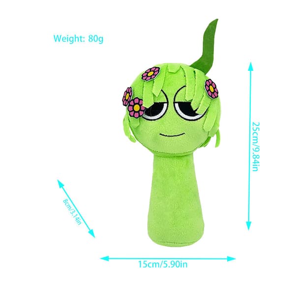 Incredibox sprunki Mjukdocka Leksak (23 cm) Jul Plyschleksak Gåva Green#1 One Size
