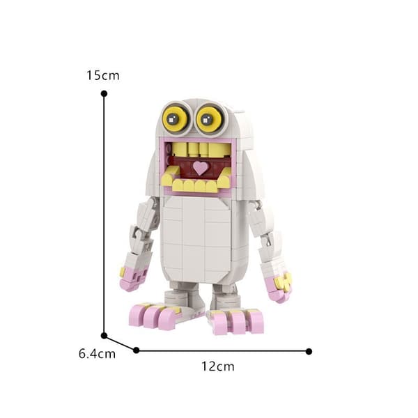 MOC My Singing Monster Kör Byggklossar Barn Pedagogiska Spel Leksaker Klossar Orange 2 (98pcs)