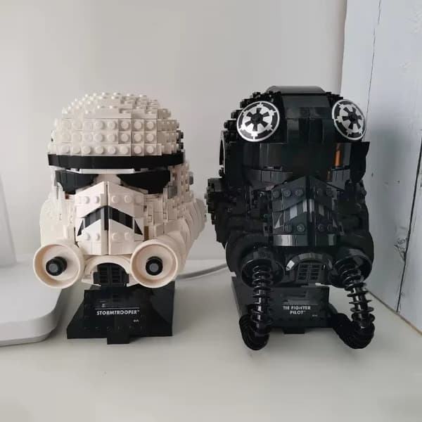 Star Wars Stormtrooper Hjälm MOC Byggkloss Set Star Wars Monteringsklossar 99026 No box