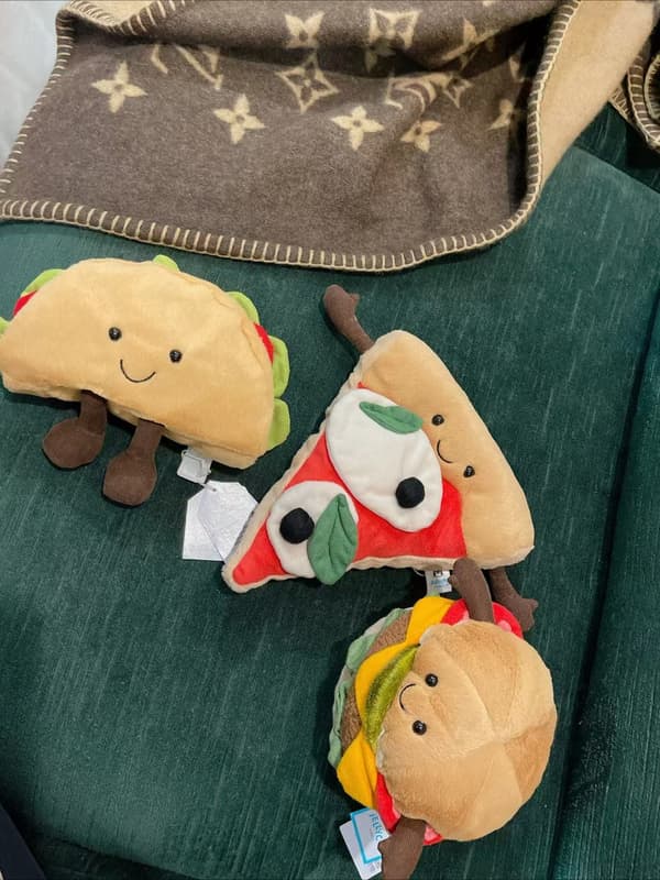 Nyhet JellyCat Amuseables Pizza Slice Mjukisdjur Med Etiketter Intakta plysch