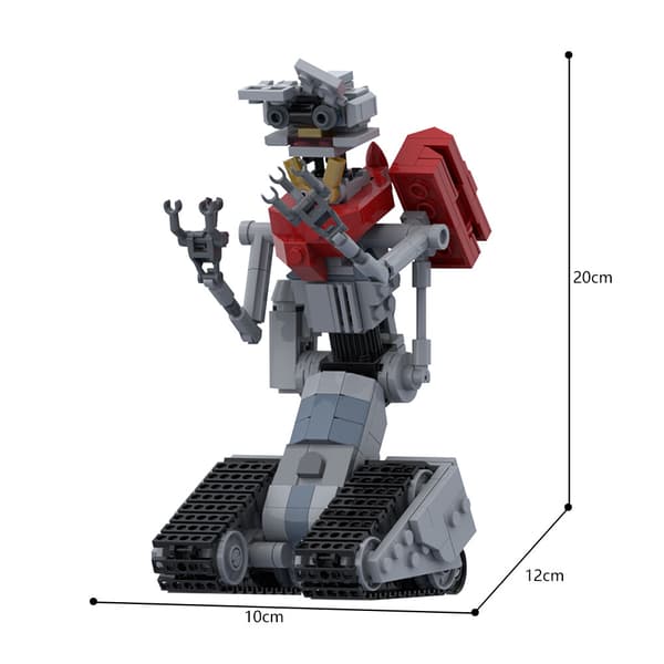 Johnny 5 Robot Byggklossar Set Filmfigurer Modell MOC Klossar Leksaker Barn Present