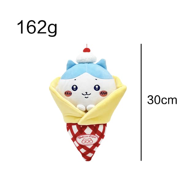 Chikawa sittande plyschleksak 2 Pakutto Marion Crepe Set blue