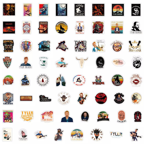 60X Tyler Childers Country Singer Album Stickers Notebook Laptop Graffiti gitarr