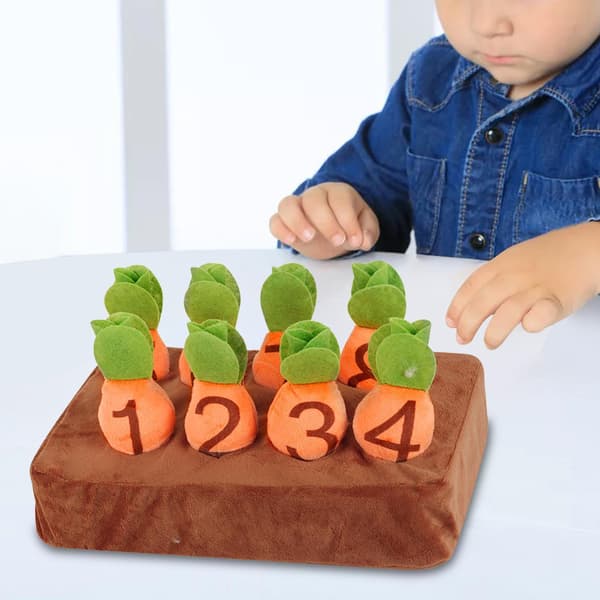 Morot plysch fylld leksak Rädisor Morot plysch leksak för subtraktion