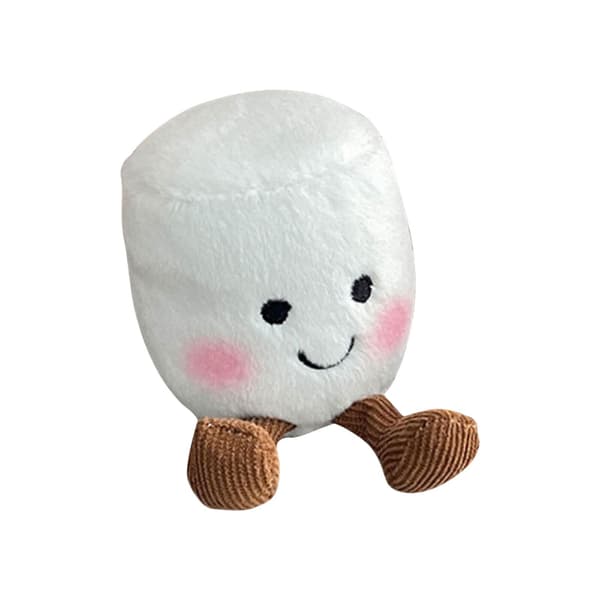 Mjuk Marshmallowdocka Plyschdocka Leksak Supermjuka Söta Dockor Lugnande Plyschleksaker White One Size