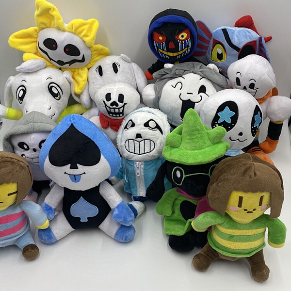 Deltarune Undertale Lancer Ralsei Asriel Plysch Figur Leksak Mjuk Fylld Docka Gåva Yujie 30cm