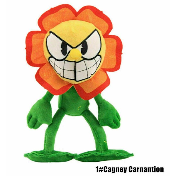 Cuphead Mugman Devil Demon Carnation Mecup Brocup Plyschdocka Gosedjur 8#Captain Brineybeard