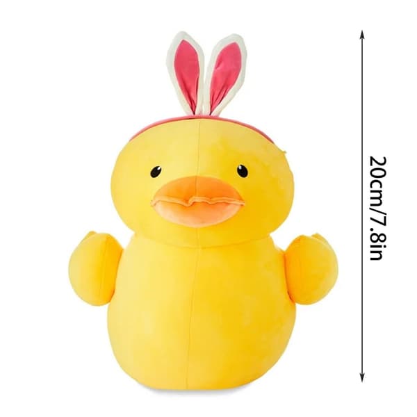 Djurdocka 20CM Gul anka fylld kudde Plysch mjuka leksaker Presentdocka C One Size