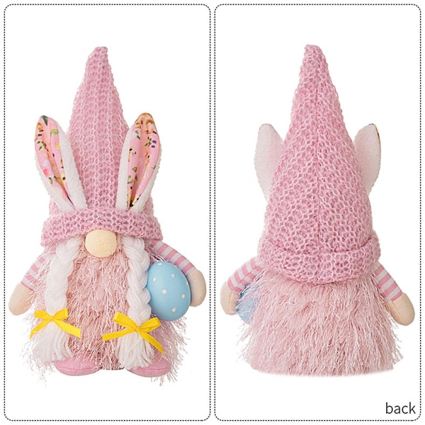 Plysch Påskhare Gnome Plysch Ansiktslös Gnome med Bunny Ears bordsdekor female