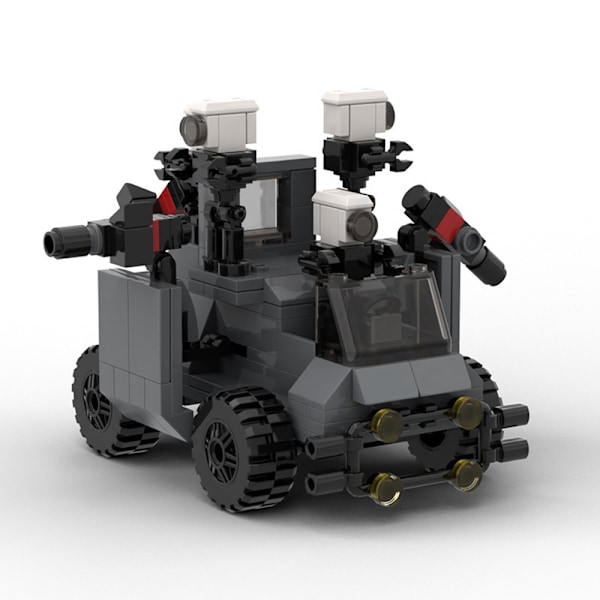 Mini Kameraman Modell Byggklossar Set för Skibidi Toalett MOC Klossar Leksaker Kit Multi monitor armored vehicle