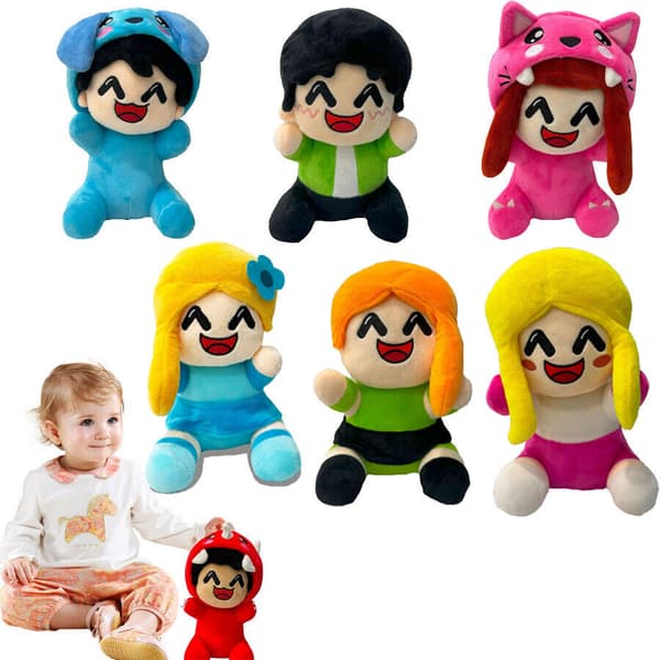 omz plysch Mjuk Docka Leksaker Baby Trasdocka För Flickor Födelsedagspresent Plyschleksak Present- E One Size